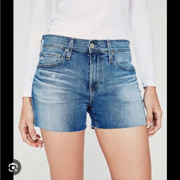 AG ADRIANO GOLDSCHMIED HAILEY CUT OFF SHORTS - Picture 1 of 5